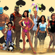 Algunos de los personajes con superpoderes de Wildcards.